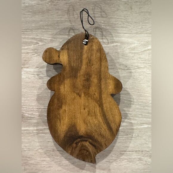 Wooden Folk Art Santa Claus Christmas Tree Ornament - Picture 2 of 5